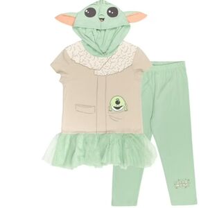 Star Wars The Mandalorian The Child Big Girls Cosplay Costume Shirt And Pants